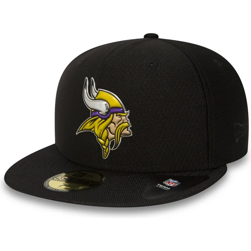 kapa-ravna-crna-prilagodena-59fifty-black-coll-minnesota-vikings-nfl-new-era