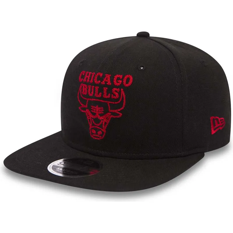 kapa-ravna-crna-snapback-9fifty-chain-stitch-chicago-bulls-nba-new-era