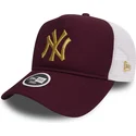 kapa-zaobljena-crvena-snapback-oro-9forty-essential-new-york-yankees-mlb-new-era