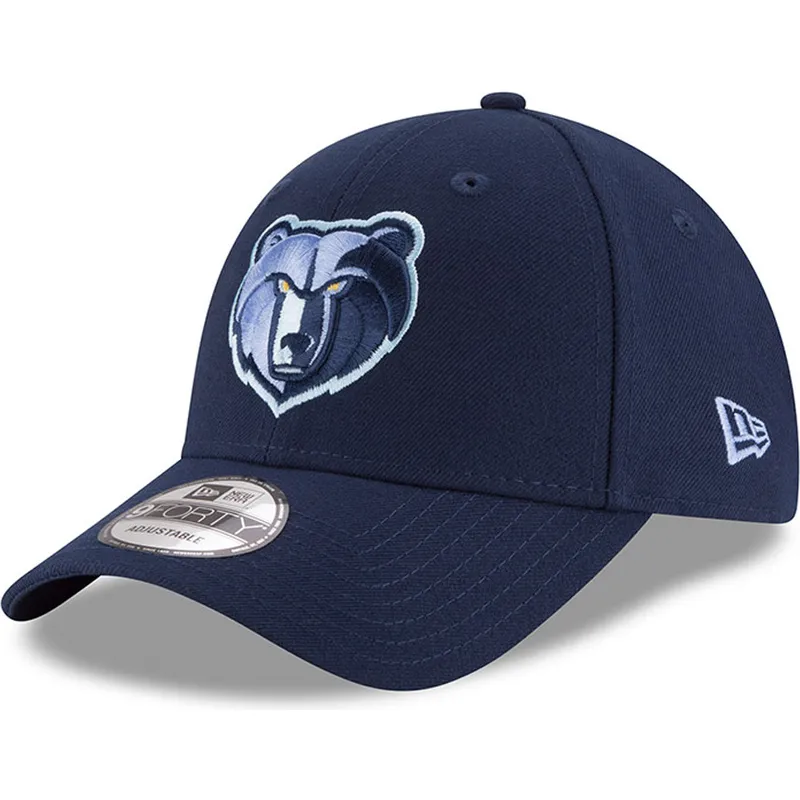 kapa-zaobljena-plava-podesiv-bordado-9forty-the-league-memphis-grizzlies-nba-new-era