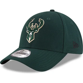 Kapa zaobljena zelena podesiv 9FORTY The League Milwaukee Bucks NBA New Era