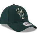 kape-zaobljena-zelena-podesiva-traka-9forty-the-league-milwaukee-bucks-nba-new-era