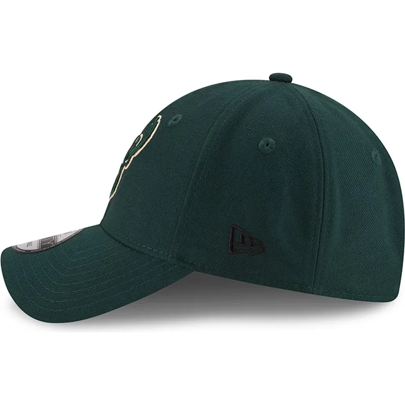 kape-zaobljena-zelena-podesiva-traka-9forty-the-league-milwaukee-bucks-nba-new-era