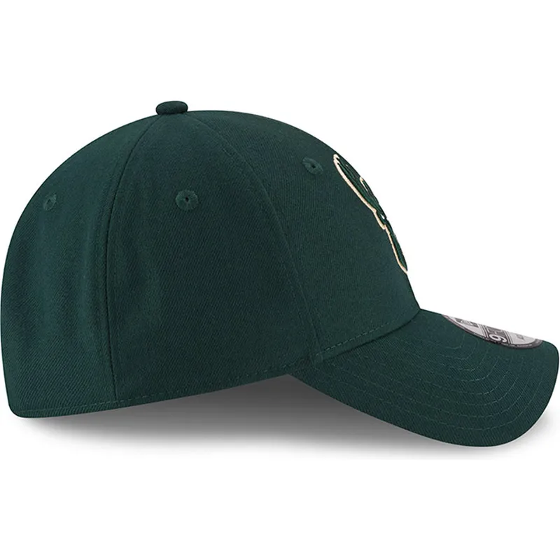 cap-zaobljena-green-adjustable-strap-9forty-the-league-milwaukee-bucks-nba-new-era