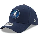 cap-zaobljena-navy-blue-adjustable-strap-9forty-the-league-minnesota-timberwolves-nba-new-era