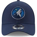 cap-zaobljena-navy-blue-adjustable-strap-9forty-the-league-minnesota-timberwolves-nba-new-era