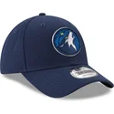cap-zaobljena-navy-blue-adjustable-strap-9forty-the-league-minnesota-timberwolves-nba-new-era