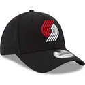 cap-zaobljena-black-adjustable-strap-9forty-the-league-portland-trail-blazers-nba-new-era