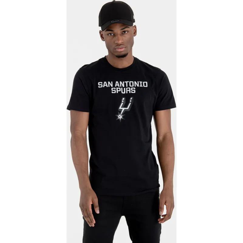 majice-kratki-rukav-crna-san-antonio-spurs-nba-new-era