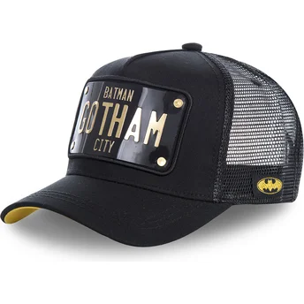 Kapa zaobljena crna snapback placa Gotham City BATP1 Batman DC Comics Capslab