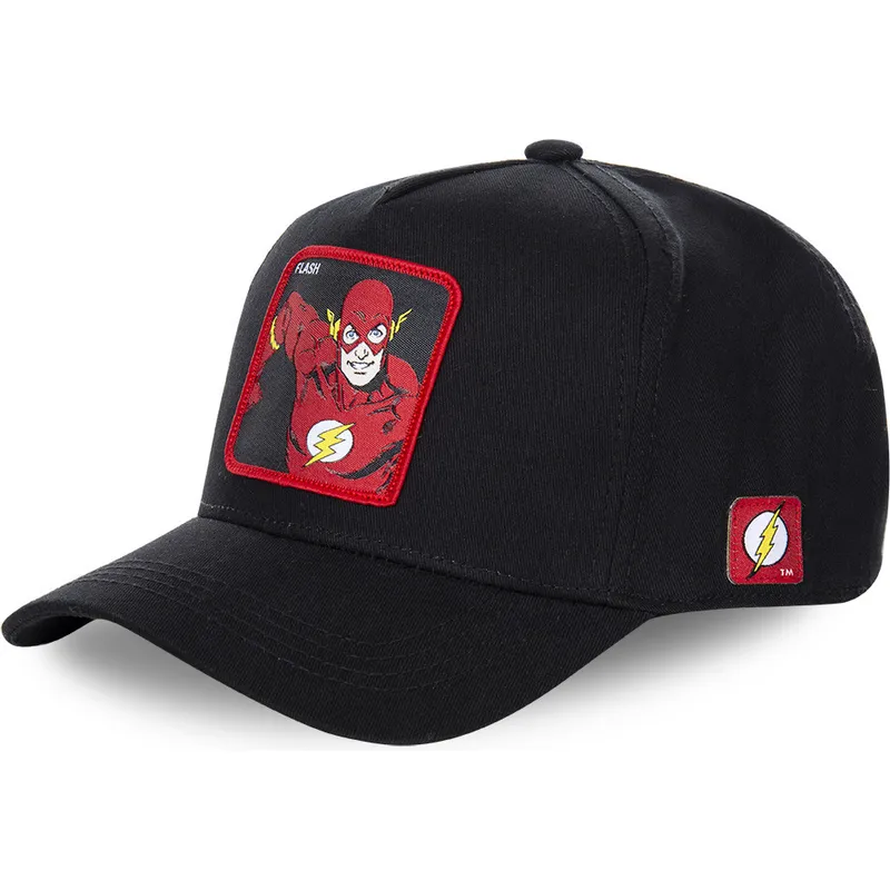 kapa-zaobljena-crna-snapback-clasico-fla2-flash-dc-comics-capslab