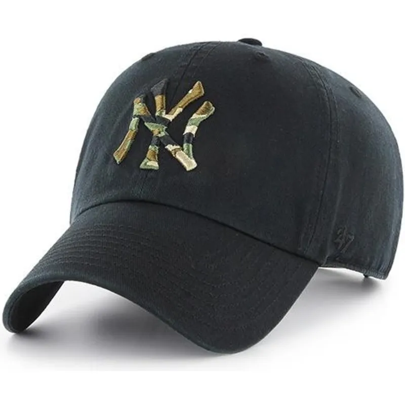 kapa-zaobljena-crna-podesiv-new-york-yankees-mlb-47-brand