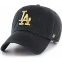 kapa-zaobljena-crna-podesiv-oro-los-angeles-dodgers-mlb-47-brand