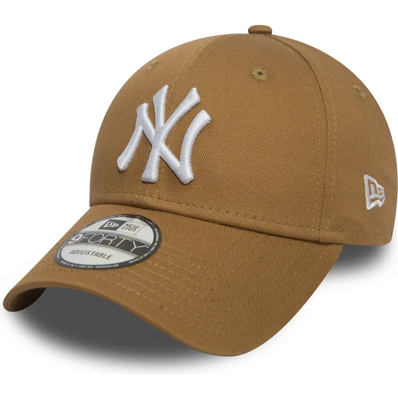 kapa-zaobljena-smeda-podesiv-9forty-essential-new-york-yankees-mlb-new-era