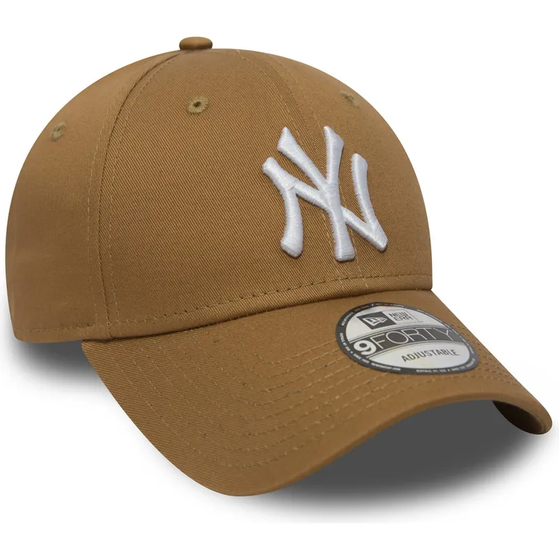 kapa-zaobljena-smeda-podesiv-9forty-essential-new-york-yankees-mlb-new-era