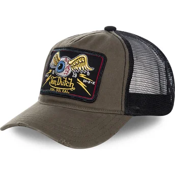Cap zaobljena brown snapback Von Dutch