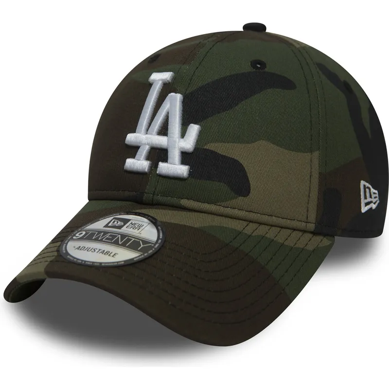 kapa-zaobljena-maskirni-podesiv-9twenty-essential-packable-los-angeles-dodgers-mlb-new-era