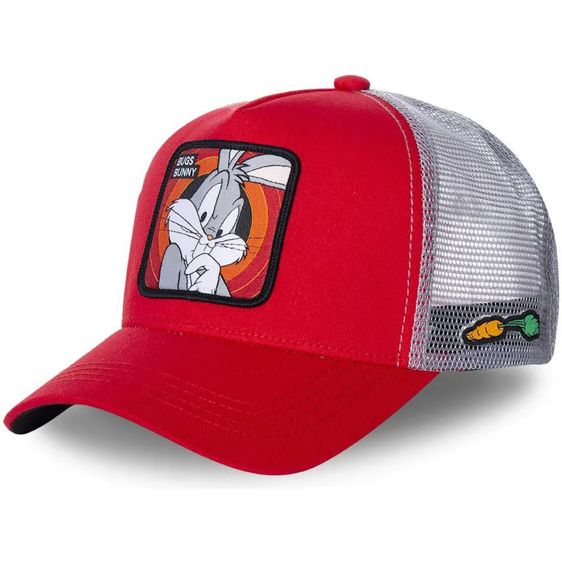 kapa-zaobljena-crvena-snapback-bug1-zeko-dusko-looney-tunes-capslab