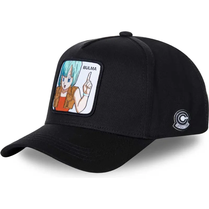 kapa-zaobljena-crna-snapback-bul4-bulma-dragon-ball-capslab