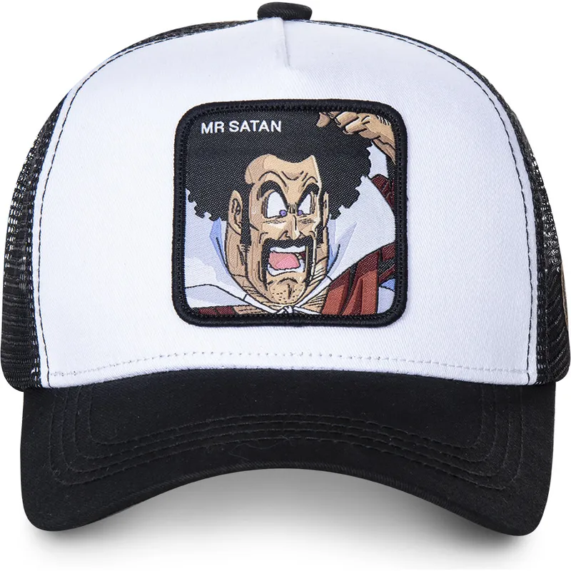 kapa-zaobljena-bijela-snapback-sat1-mr-satan-dragon-ball-capslab