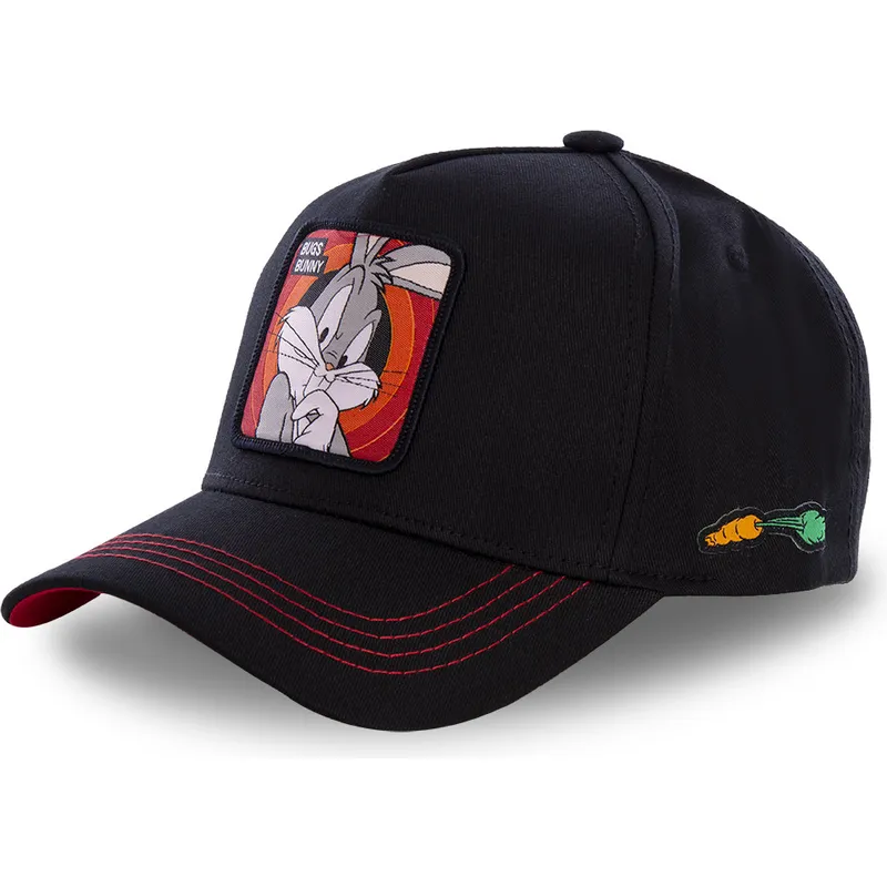 kapa-zaobljena-crna-snapback-bug2-zeko-dusko-looney-tunes-capslab kapa-zaobljena-crna-snapback-bug2-zeko-dusko-looney-tunes-capslab