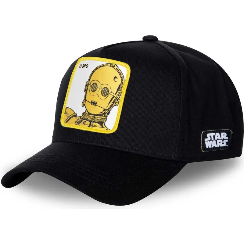kapa-zaobljena-crna-snapback-c3p3-c-3po-star-wars-capslab kapa-zaobljena-crna-snapback-c3p3-c-3po-star-wars-capslab
