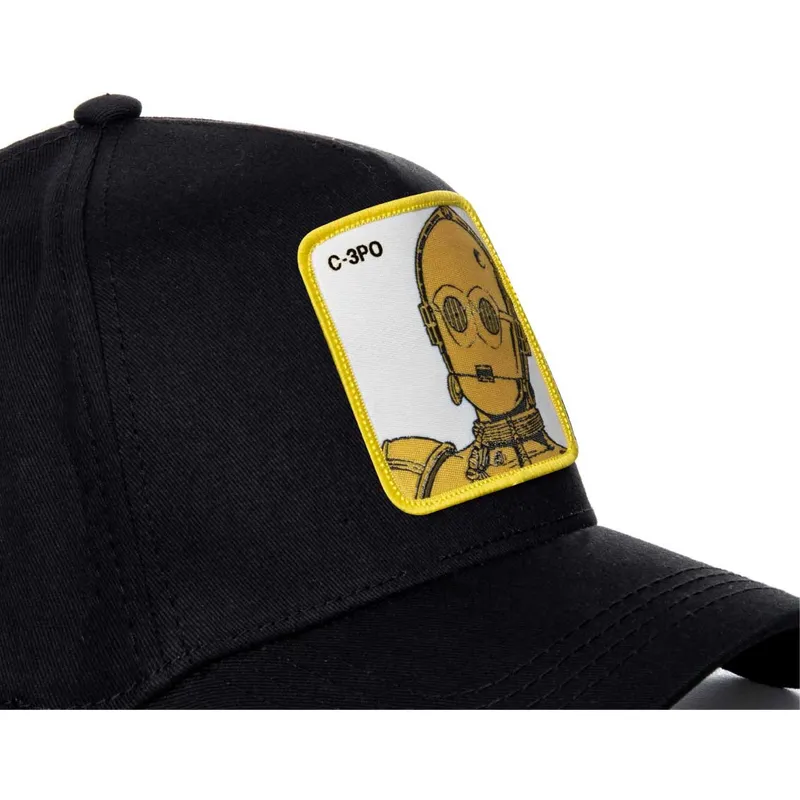 kapa-zaobljena-crna-snapback-c3p3-c-3po-star-wars-capslab kapa-zaobljena-crna-snapback-c3p3-c-3po-star-wars-capslab