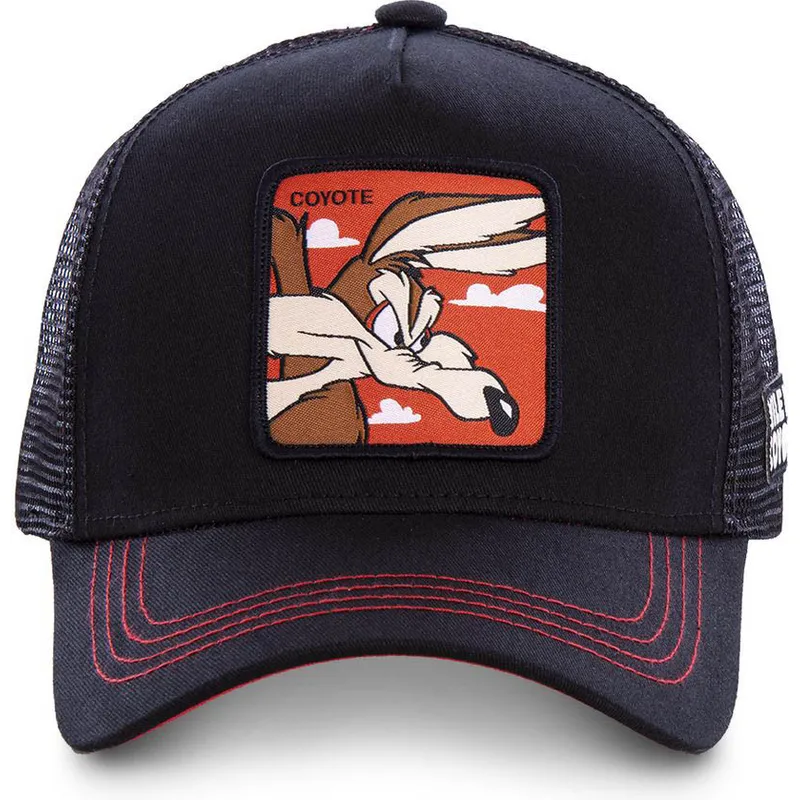 kape-zaobljena-crna-snapback-coy1-kojot-looney-tunes-capslab