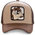 kapa-zaobljena-smeda-snapback-tasmanski-vrag-looney-tunes-capslab
