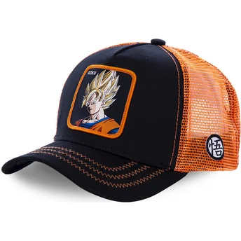 Kape zaobljena crna snapback Son Goku Super Saiyan GO3 Dragon Ball Son Goku Dragon Ball Capslab
