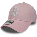 kapa-zaobljena-ruzicasta-podesiv-9forty-essential-boston-red-sox-mlb-new-era