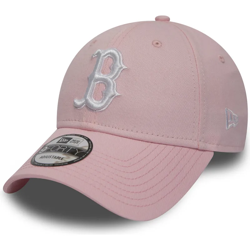 kapa-zaobljena-ruzicasta-podesiv-9forty-essential-boston-red-sox-mlb-new-era
