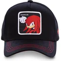kapa-zaobljena-crna-snapback-knub-knuckles-the-echidna-sonic-the-hedgehog-capslab