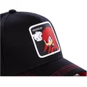 kapa-zaobljena-crna-snapback-knub-knuckles-the-echidna-sonic-the-hedgehog-capslab