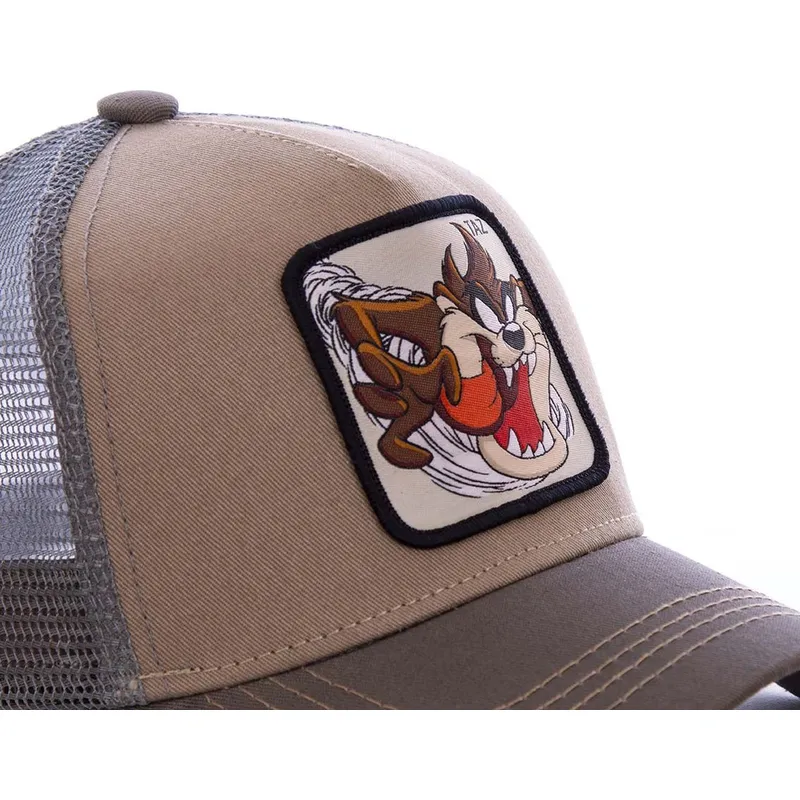 kapa-zaobljena-smeda-snapback-tasmanski-vrag-looney-tunes-capslab