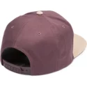 volcom-flat-brim-bordeaux-brown-quarter-fabric-maroon-snapback-cap-with-brown-visor