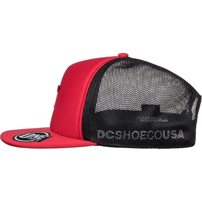 kapa-zaobljena-crvena-snapback-greet-up-dc-shoes