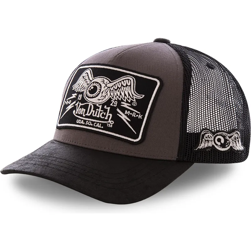 kapa-zaobljena-siva-snapback-damaged-von-dutch