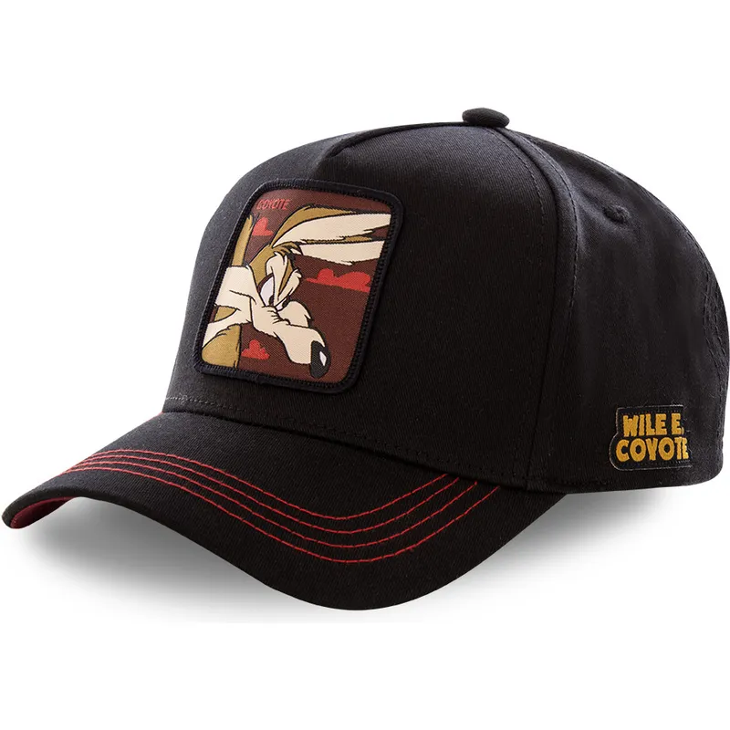 kapa-zaobljena-crna-snapback-coy3-kojot-looney-tunes-capslab
