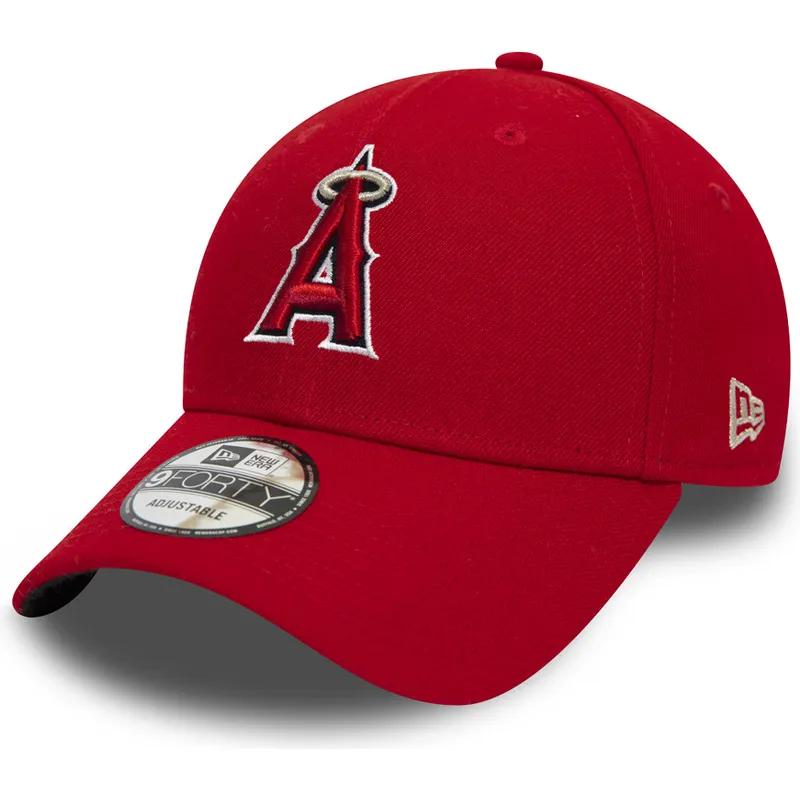 kapa-zaobljena-crvena-podesiv-9forty-the-league-los-angeles-angels-mlb-new-era