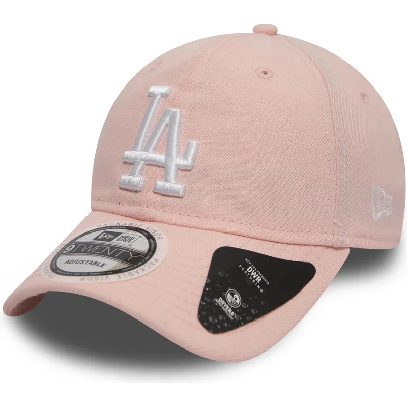kapa-zaobljena-ruzicasta-podesiv-9twenty-dryera-packable-los-angeles-dodgers-mlb-new-era