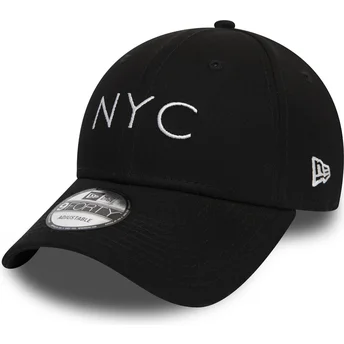 kapa-zaobljena-crna-podesiv-9forty-essential-nyc-new-era