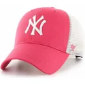 kapa-zaobljena-ruzicasta-snapback-mvp-flagship-new-york-yankees-mlb-47-brand