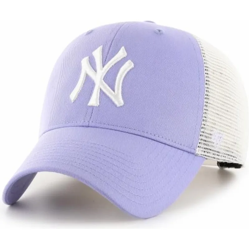 kapa-zaobljena-ljubicasta-snapback-lavanda-mvp-flagship-new-york-yankees-mlb-47-brand