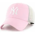 kapa-zaobljena-ruzicasta-snapback-mvp-flagship-new-york-yankees-mlb-47-brand