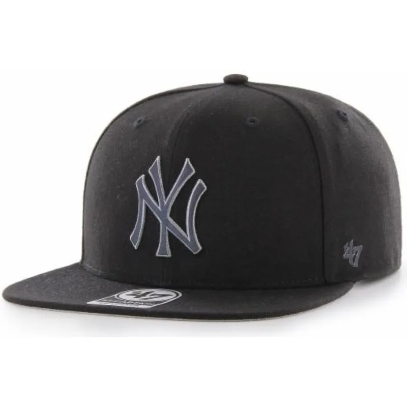 kapa-ravna-crna-snapback-captain-iridescent-new-york-yankees-mlb-47-brand