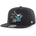 kapa-ravna-crna-snapback-captain-no-shot-san-jose-sharks-nhl-47-brand