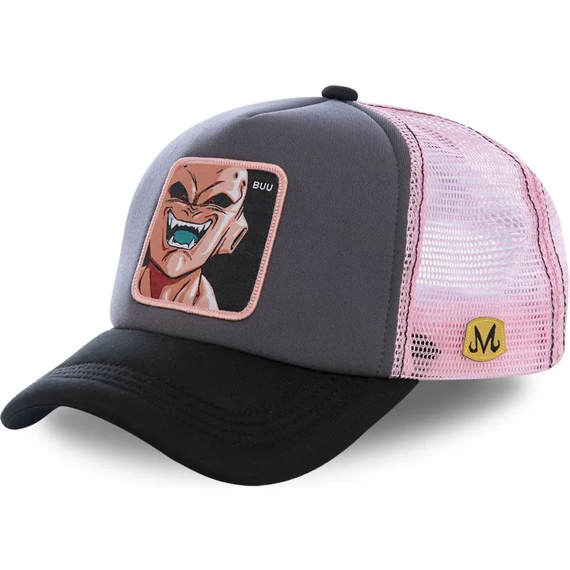 kapa-zaobljena-siva-snapback-rosa-buu3m-kid-buu-dragon-ball-capslab kapa-zaobljena-siva-snapback-rosa-buu3m-kid-buu-dragon-ball-capslab