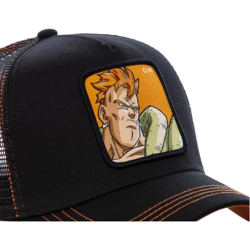 kapa-zaobljena-crna-snapback-androide-c16b-c-16-dragon-ball-capslab kapa-zaobljena-crna-snapback-androide-c16b-c-16-dragon-ball-capslab