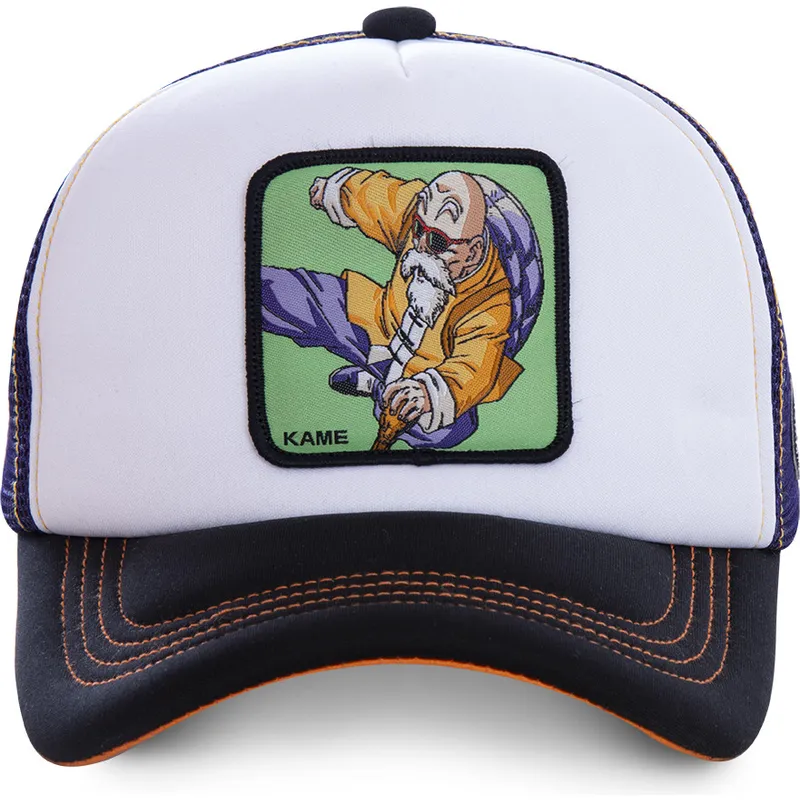 kapa-zaobljena-bijela-snapback-kam6m-muten-roshi-dragon-ball-capslab